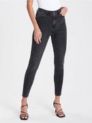 Spodnie damskie - Sinsay - Jeansy skinny high waist - czarny - miniaturka - grafika 1