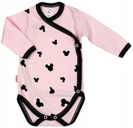 Body dla niemowląt - Body KOPERTOWE 100% Bawełna Myszka RÓŻ r 68 KLEKLE - miniaturka - grafika 1