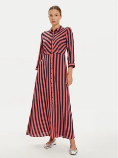 YAS Sukienka koszulowa Savanna 26022663 Czerwony Loose Fit - Sukienki - miniaturka - grafika 1