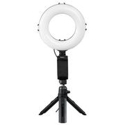 Lampy studyjne - Hama Lampa pierścieniowa  LAMPA PIERŚCIENIOWA Z MINI STATYWEM SPOTLIGHT 67 46440000 - miniaturka - grafika 1