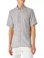 Koszule męskie - Springfield Koszula męska w paski, granatowy, L - miniaturka - grafika 1