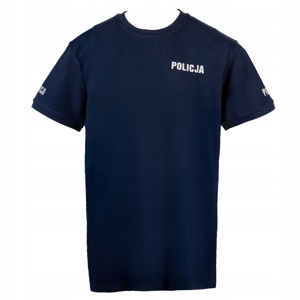 Koszulka T Shirt Policja 100% Bawełna Granatowa Odblaskowa Tshirt M