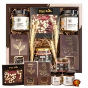 Herbata - Kosz Prezentowy Naturalny Zestaw Herbata Kawa Słodycze Urodziny Rocznica - miniaturka - grafika 1