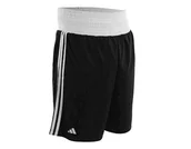 Kimona, stroje i obuwie - Szorty bokserskie Adidas Boxing Punch Line IBA Czarny/Biały - Rozmiar: S - miniaturka - grafika 1