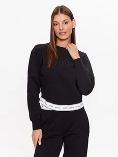 Guess Bluza O3YQ01KBS91 Czarny Regular Fit - Bluzy damskie - miniaturka - grafika 1