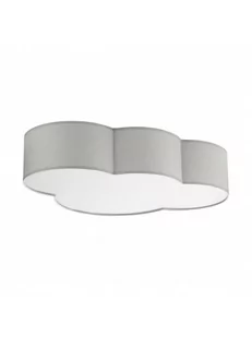 TK Lighting Plafon Cloud Gray 4 x żarówka gratis 3145 - Lampy sufitowe - miniaturka - grafika 3