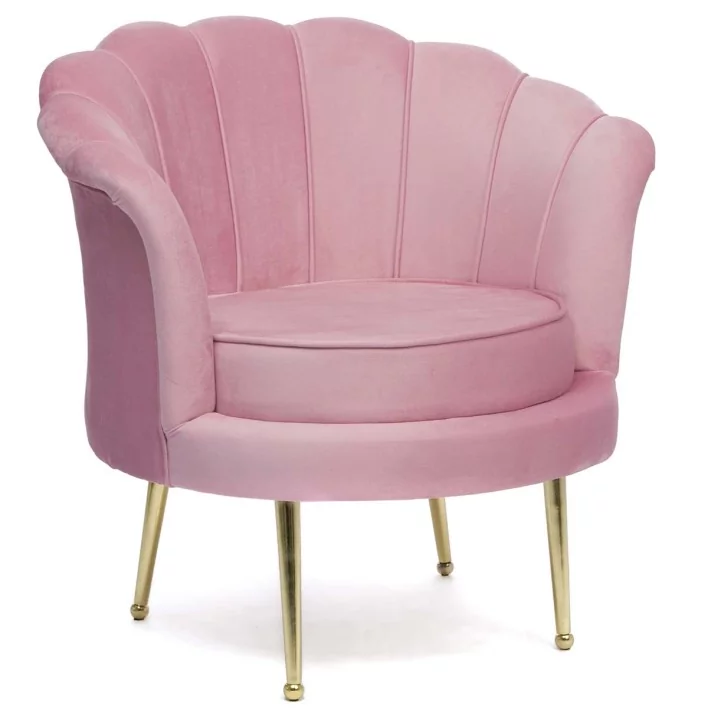 Fotel muszelka różowy #12 ELIF