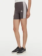 Spodenki damskie - adidas Kolarki Essentials 3-Stripes JD0915 Szary Slim Fit - miniaturka - grafika 1