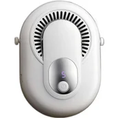 Wentylatory - Przenośny wentylator, noszony na pasie, wiszący na szyi, odpowiedni do użytku na zewnątrz i na kempingu (biały) - miniaturka - grafika 1