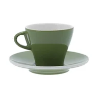 Filiżanki - CLUB HOUSE Filiżanka do cappuccino Club House Gardenia 185 ml Zielona 7170-uniw - miniaturka - grafika 1