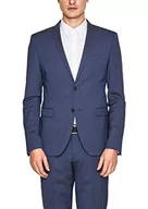 Kurtki męskie - s.Oliver BLACK LABEL Męska kurtka garniturowa 0289954423, niebieskie kropki, 34R, Niebieskie kropki, 54 - miniaturka - grafika 1