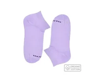 Skarpetki męskie - Jasnofioletowe stopki z bawełny organicznej - miniaturka - grafika 1