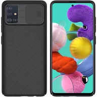 Etui i futerały do telefonów - Nillkin CamShield Case etui pokrowiec osłona na aparat kamerę Samsung Galaxy A51 czarny - miniaturka - grafika 1