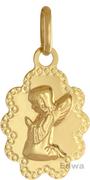 Wisiorki - Zawieszka medalik modlący się aniołek pr.585 - miniaturka - grafika 1