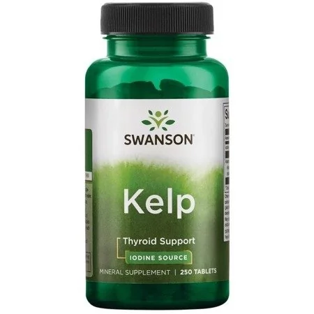 Swanson Kelp (Jod organiczny), 225 mcg, 250 tabletek