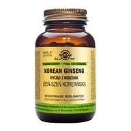 Suplementy naturalne - Solgar Żeńszeń koreański 60 szt. - miniaturka - grafika 1