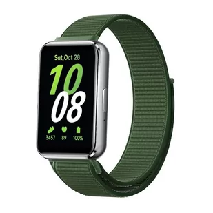 opaska pasek bransoleta NYLON Samsung Galaxy FIT 3 zielona - Akcesoria do smartwatchy - miniaturka - grafika 1