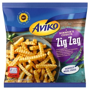 Aviko Zig Zag Frytki karbowane 450 g - Frytki - miniaturka - grafika 1