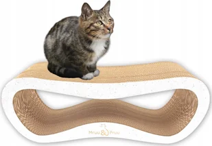 Drapak dla kota biały mega LEON 78x28x24 cm MruuPruu - Drapaki dla kotów - miniaturka - grafika 1