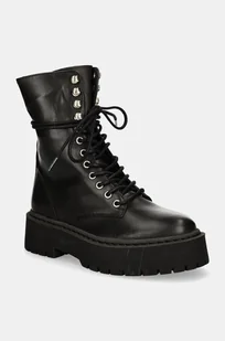 Steve Madden workery skórzane Skywen damskie kolor czarny na platformie SM11003283 - Botki damskie - miniaturka - grafika 1