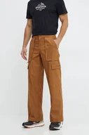Spodnie damskie - Columbia spodnie Brea Falls damskie kolor brązowy szerokie high waist 2086041 - miniaturka - grafika 1