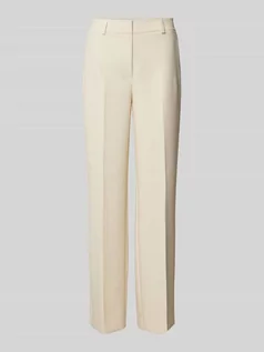 Spodnie damskie - Spodnie materiałowe z dodatkiem streczu model ‘FRITA’ - grafika 1