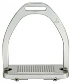 Akcesoria jeździeckie - JIN STIRRUP Strzemiona młodzieżowe JOKER srebrne - miniaturka - grafika 1