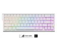 Klawiatury - Attack Shark X68PRO HE Wireless Rapid Trigger 8kHz/128kHz Poron biała - miniaturka - grafika 1