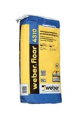 Zaprawy budowlane - Podkład podłogowy Weber.floor 4310, CT-C25-F7 25 kg, samopoziomujący, szybki, 2-50 mm - miniaturka - grafika 1
