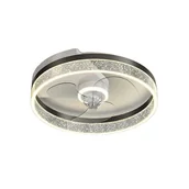 Wentylatory sufitowe - Wentylator sufitowy z oświetleniem, ściemnialny LED, nowoczesny design, B2, bezstopniowe ściemnianie - miniaturka - grafika 1