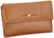 Portfele - Tommy Hilfiger Damskie portfele BELLE LARGE ZIP WITH FLAP, 13 x 11 x 4 cm, brązowy - Braun Tan 950-13x11x4 cm (B x H x T) - miniaturka - grafika 1