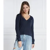 Swetry damskie - Tommy Jeans Sweter | Regular Fit - miniaturka - grafika 1