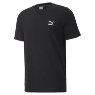 Koszulki męskie - Koszulka męska Puma Classics Small Logo czarna 53558701-M - miniaturka - grafika 1