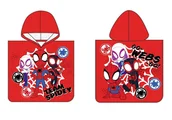 Okrycia kąpielowe dla dzieci - SPIDEY Ręcznik DZIECIĘCY z Kapturem PONCHO Okrycie po Kąpieli Basen - miniaturka - grafika 1