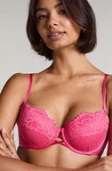 Biustonosze - Hunkemöller Biustonosz usztywniany z fiszbinami Harmony Różowy - miniaturka - grafika 1