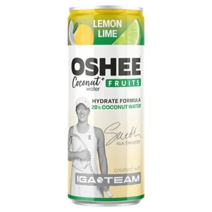 Oshee Coconut Water + Fruits Napój gazowany cytryna limonka 250 ml - Napoje energetyczne i izotoniczne - miniaturka - grafika 1