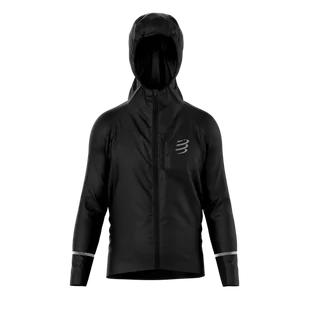 COMPRESSPORT Kurtka biegowa przeciwdeszczowa THUNDERSTORM WATERPROOF 25/75 JACKET black - Kurtki męskie - miniaturka - grafika 1