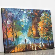 Malowanie po numerach - Spacer w nocy - Malowanie po numerach 50x40 cm - miniaturka - grafika 1