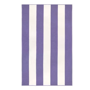Ręcznik plażowy 100x160 Neon fioletowy biały pasy frotte 380 g/m2 7954/11 - Ręczniki - miniaturka - grafika 1