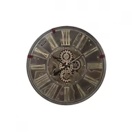 Zegary - Emaga Zegar Ścienny DKD Home Decor Koła zębate Czarny Złoty Żelazo (80 x 6,5 x 80 cm) - miniaturka - grafika 1