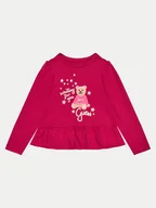 Bluzki damskie - Guess Bluzka K4BI17 J1314 Bordowy Regular Fit - miniaturka - grafika 1
