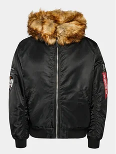 Alpha Industries Kurtka zimowa Arctic 128110 Czarny Regular Fit - Kurtki męskie - miniaturka - grafika 1
