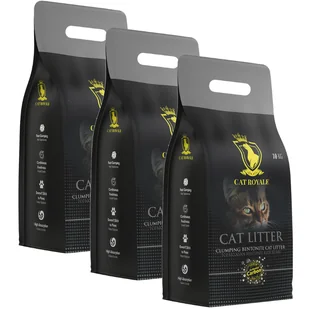 Cat Royale Activated Carbon żwirek bentonitowy 30l (3x10l) - Żwirek dla kotów - miniaturka - grafika 1