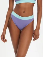 Stroje kąpielowe - Quiksilver Dół od bikini Hi Cut Bottom EQWX403127 Niebieski - miniaturka - grafika 1