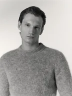 Moda i Uroda OUTLET - Reserved - Sweter z wełny i alpaki - ciemnoszary - miniaturka - grafika 1