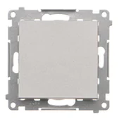 Wyłączniki światła i elektryczne - Wyłącznik pojedynczy Simon 55 - aluminium mat - miniaturka - grafika 1