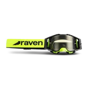 Gogle i okulary motocyklowe - Gogle Cross Raven Rysen Hi-Vis/Czarny - miniaturka - grafika 1