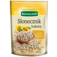 Witaminy i minerały dla sportowców - BAKALLAND Słonecznik Łuskany 100g - miniaturka - grafika 1