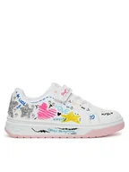 Buty dla dziewczynek - Primigi Sneakersy 7960700 Biały - miniaturka - grafika 1