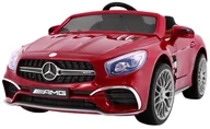 Pojazdy elektryczne dla dzieci - 4toys, samochód dla dziecka Mercedes SL65 AMG, czerwony Lakier Metalik - miniaturka - grafika 1